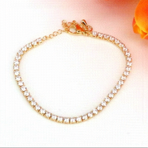 Gold Cubic Curio Is Tennis Bracelet